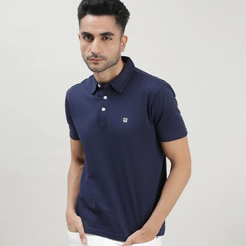 Navy Blue Polo T-shirt Online