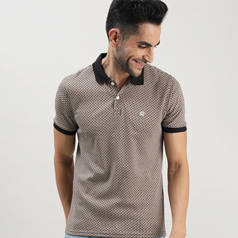 Contrast Polo T-shirt Online