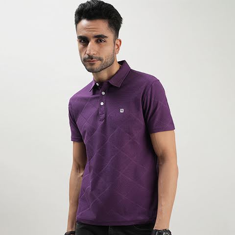 Dark Purple Polo T-Shirt for Men