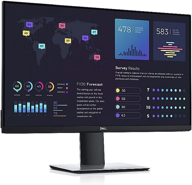 New DELL P2720DC 27" QHD 2560x1440 IPS WLED Monitor 60 Hz 5 ms 16:9 Aspect Ratio 350 cd/m2 Brightness DisplayPort, HDMI & USB-C