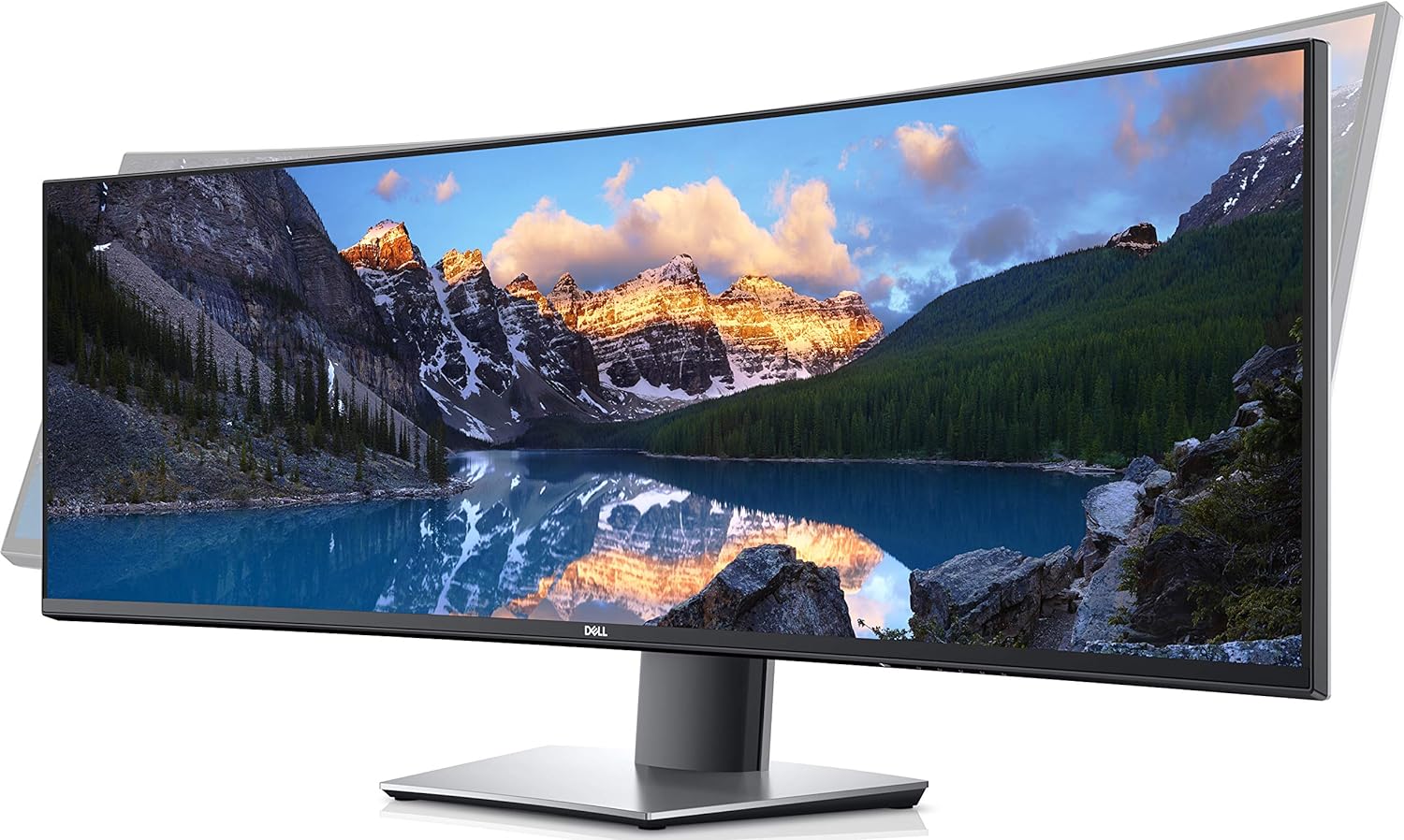 New Dell U4919DW 49" 60 Hz QHD IPS Curved Monitor 8 ms Height Adjustable and Tilt, Swivel HDMI DisplayPort