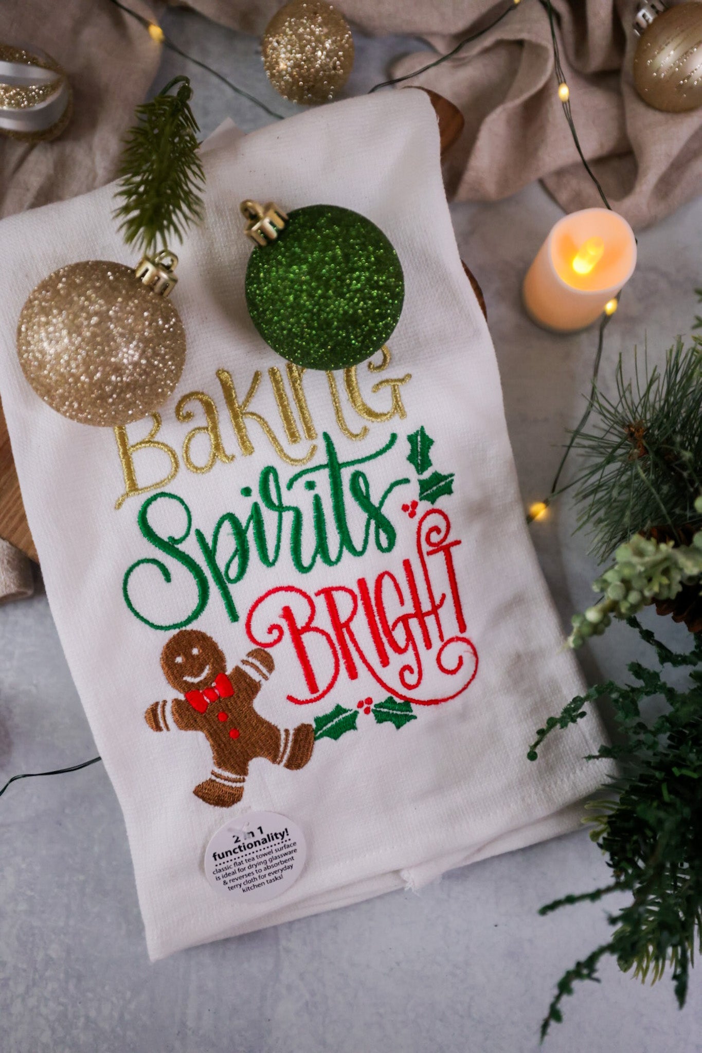 Gingerbread Christmas Truck Towel – Whiskey Skies