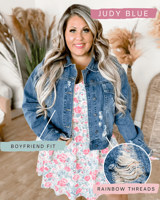 Denim Jacket, HOT PINK – Oliviya's Fabrics