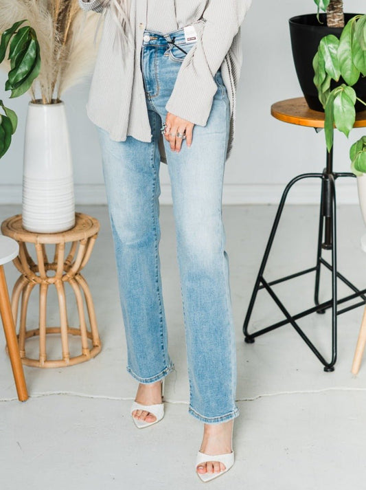 Judy Blue High Waisted Classic Contrast Bootcut Jeans