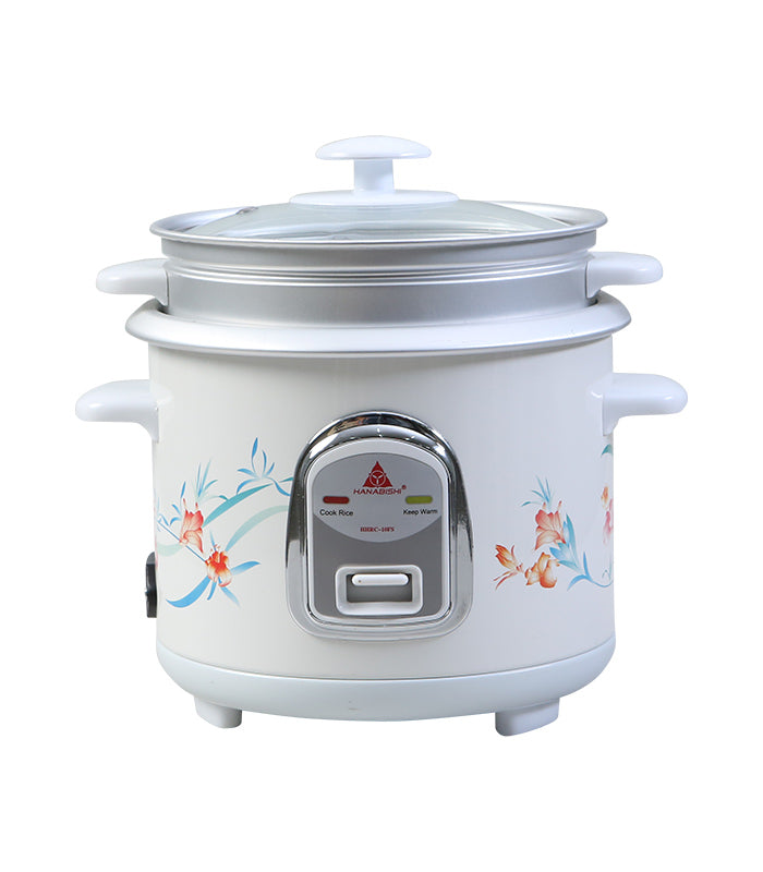 Hanabishi Rice Cooker HHRCCERC in 3 capacities (1.5 Liter, 1.8 Liter, 2.2  Liter) Non-toxic ceramic coating