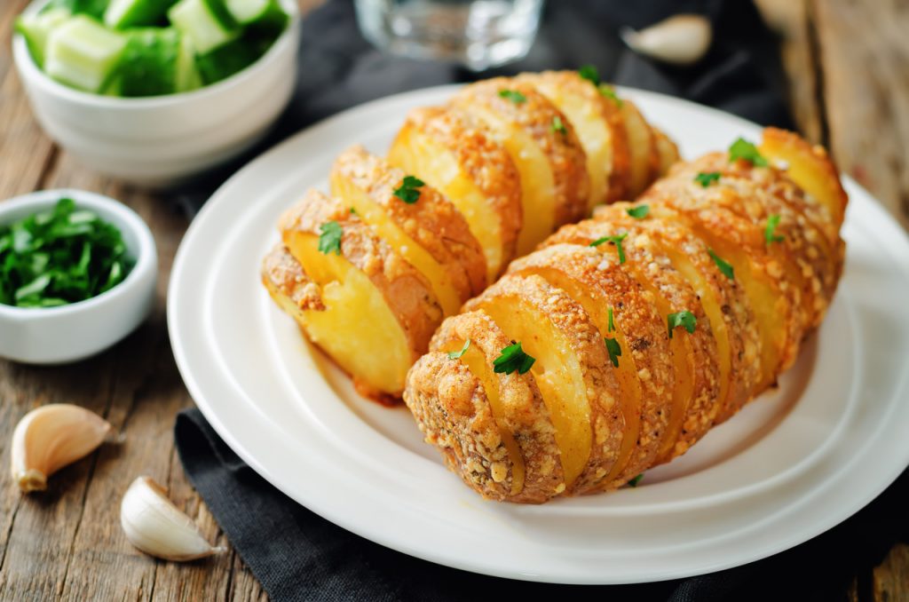 Tornado Cheesy Potatoes with Parsley