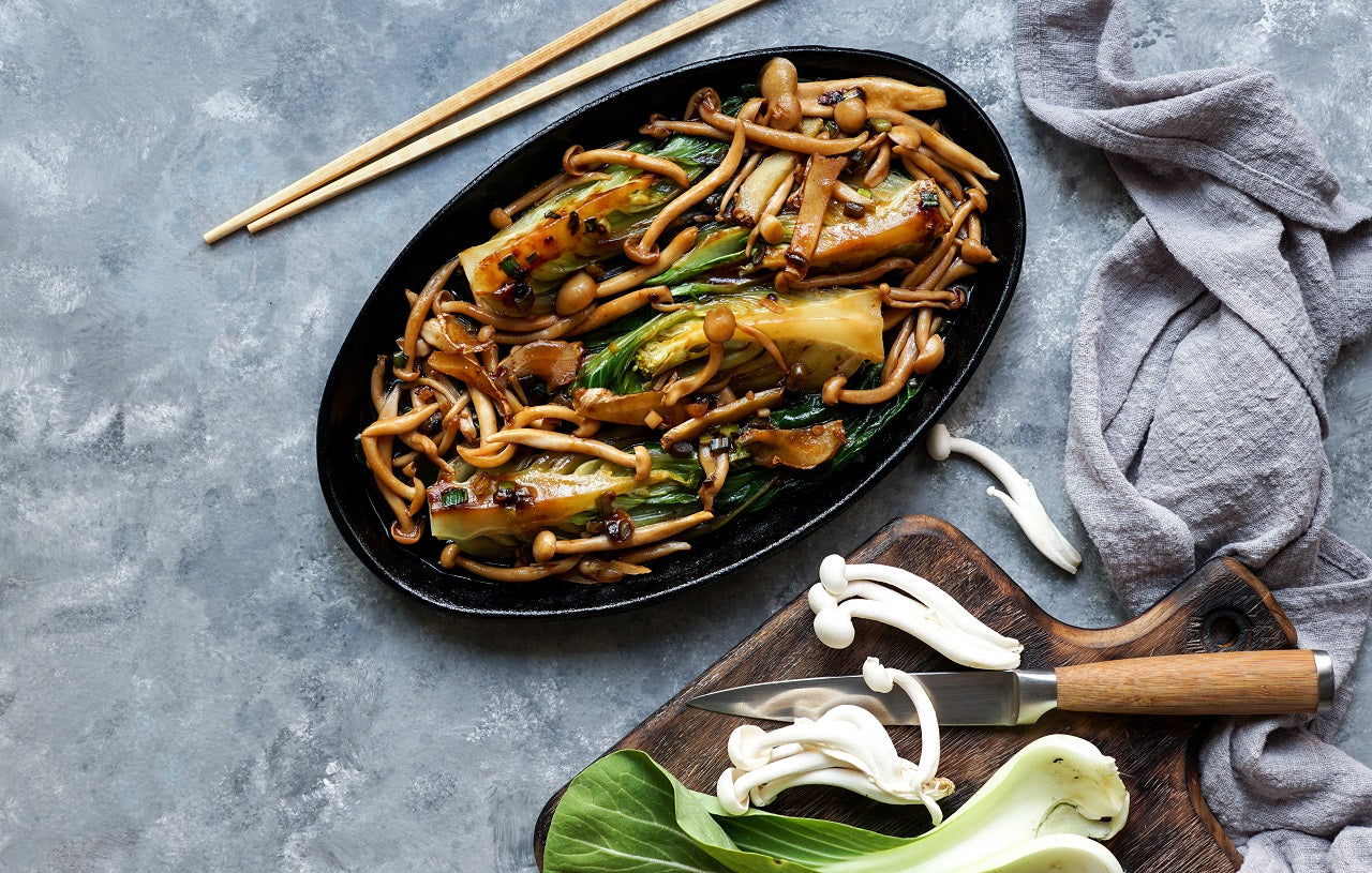 Steamed Vegetables in Ginger Soy