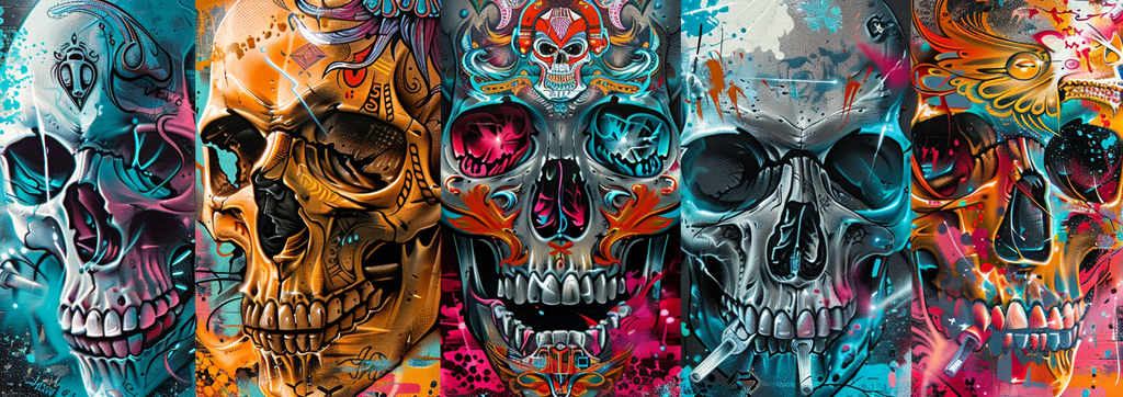 image of badass skull tattoos