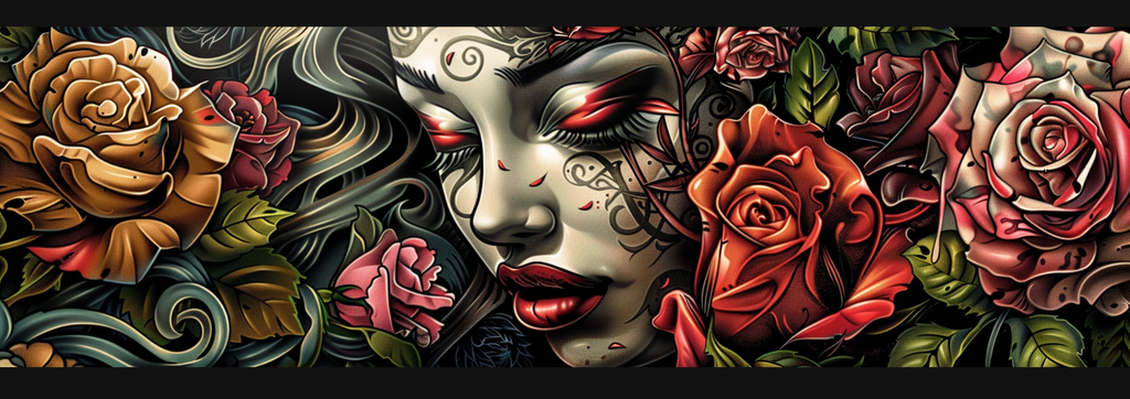 A nice cover picture of a tattoo shop's website.