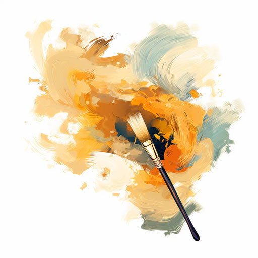 Paint Brush Clipart in Oil Painting Style Artwork: Vector, PNG, 4K –  IMAGELLA