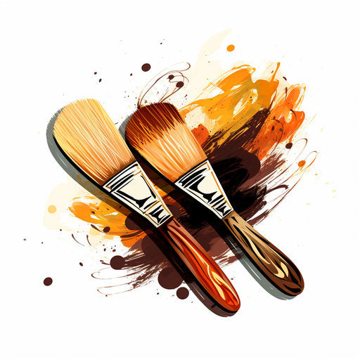 Paint Brush Clipart in Oil Painting Style Artwork: Vector, PNG, 4K –  IMAGELLA