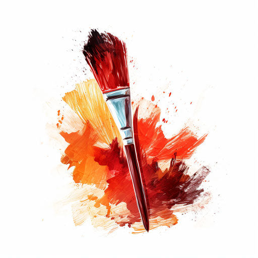 Paint Brush Clipart in Oil Painting Style Artwork: Vector, PNG, 4K –  IMAGELLA