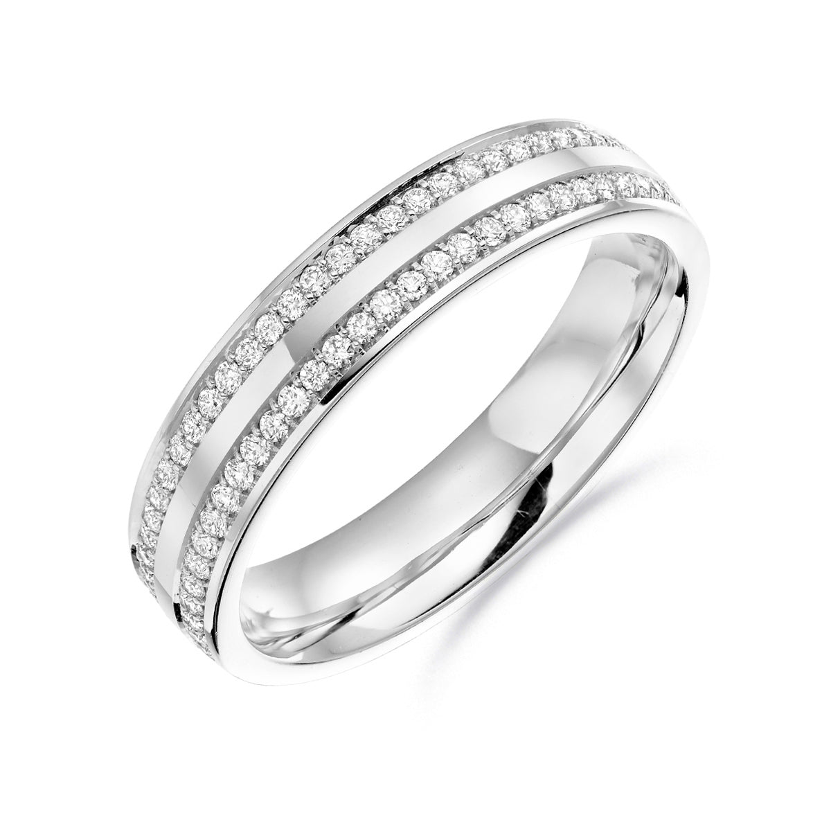 image of 0.50ct Magnolia Diamond Full Wedding Ring | Platinum