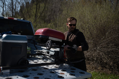 Camping with a GRIDRACK Bed Slide