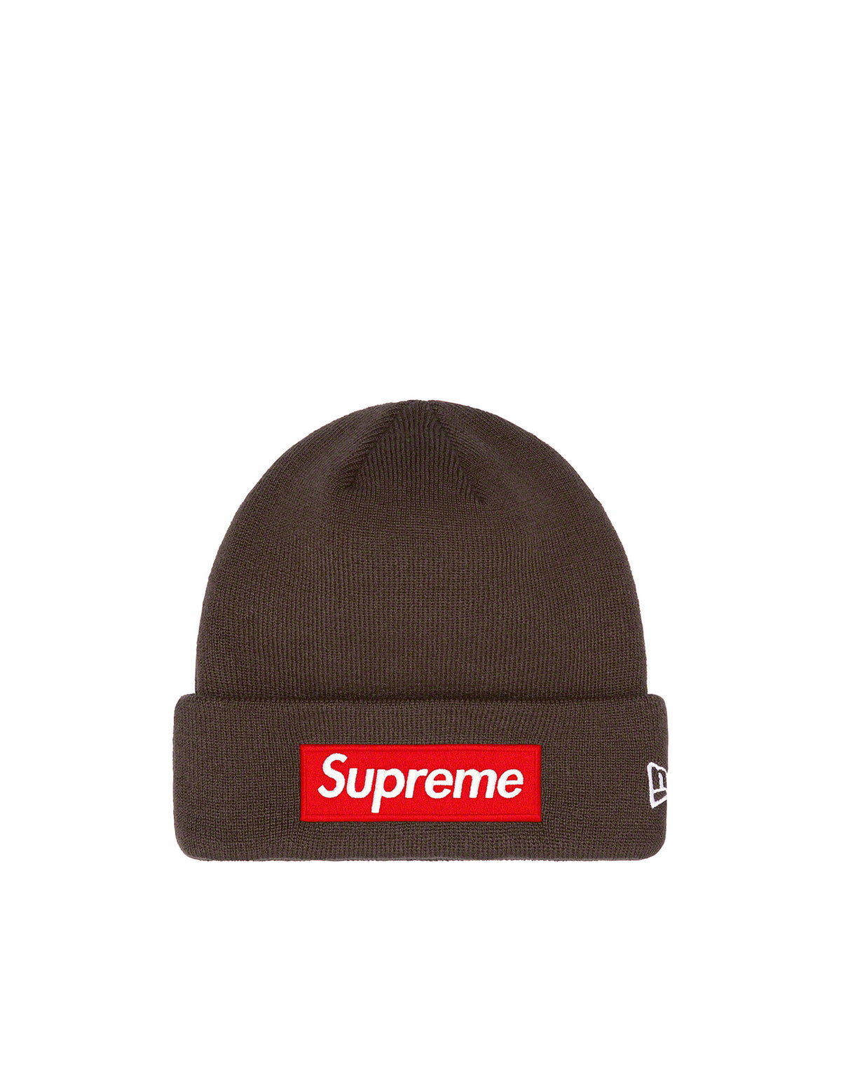 Supreme New Era "S Logo" Brown Beanie