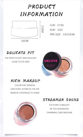 Glowing Beauty: UKLOVE JELLY EYESHADOW Blended with Tanning Mousse