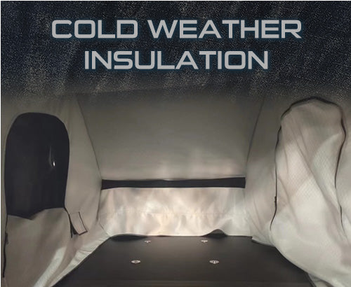 Overland Vehicle Systems XD Everest Hard Shell Rooftop Tent Cold Weather Insulation