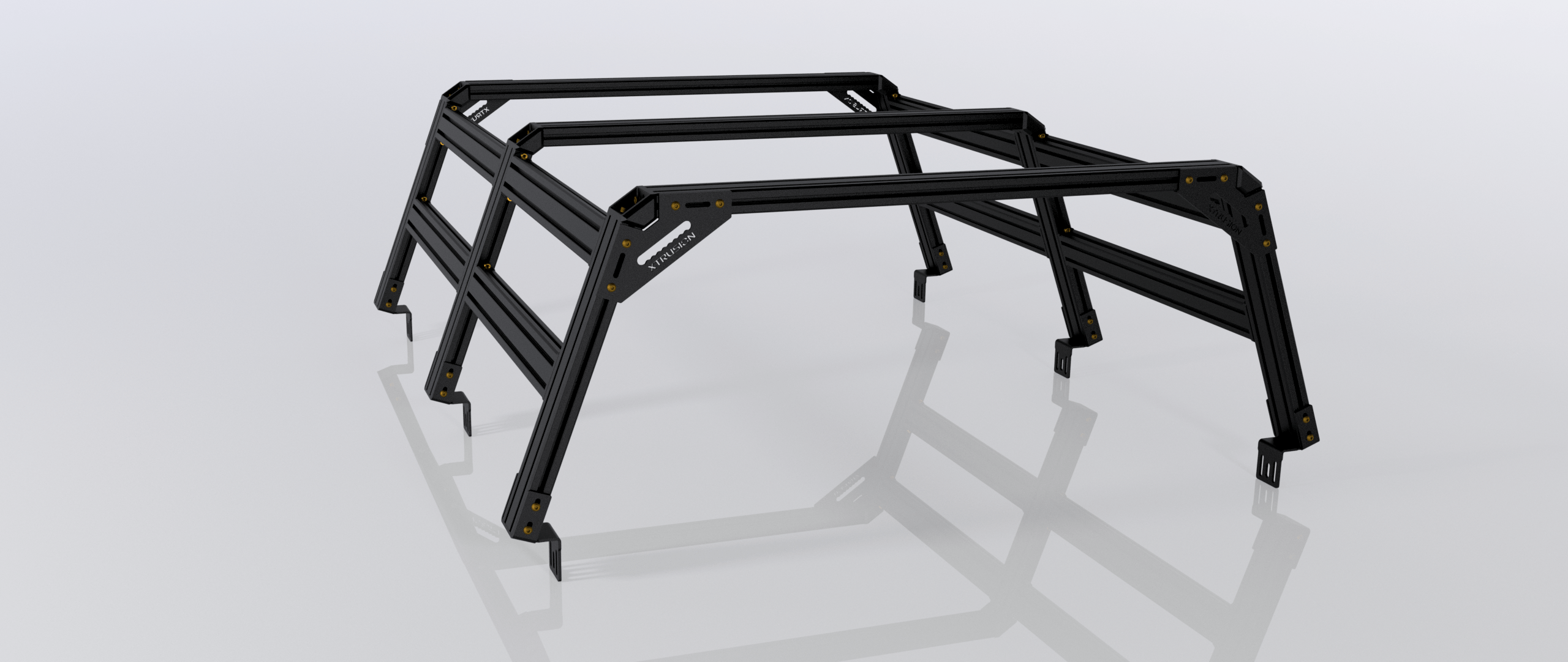 Xtrusion Overland XTR3 Bed Rack for Ford F-150 rear view