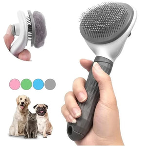 Pet Dog Brush Cat Comb Self Cleaning Pet Hair Remover Brush For Dogs Cats Grooming Tools Pets Dematting Comb Dogs Accessories - Latifa Beauty