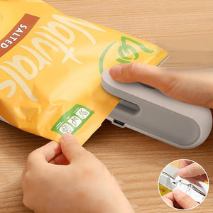 Mini Heat Bag Sealing Machine Plastic Bag Sealer Package Sealer Food Sealer Clip Bag Handheld Sealer Food Packaging Heat Sealer - Latifa Beauty
