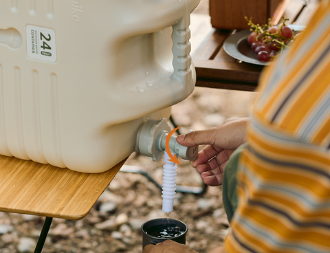 Contenedores de Agua 18L Acampar Contenedor De Agua Con Grifo Bidon Agua  Depósito De Agua Contenedor