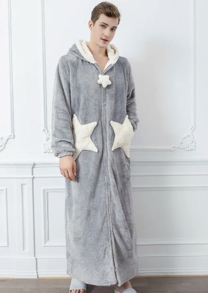 Unisex Star Hooded Robe