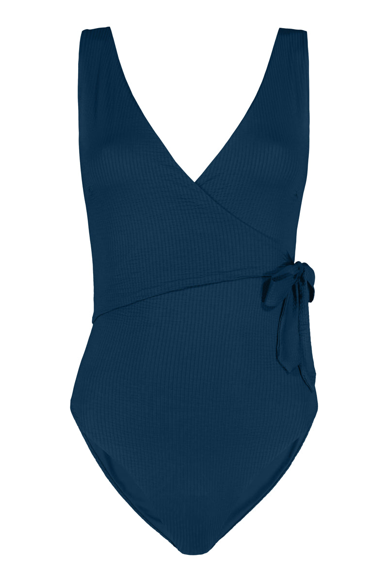 Blueberry Wrap Onepiece | textured