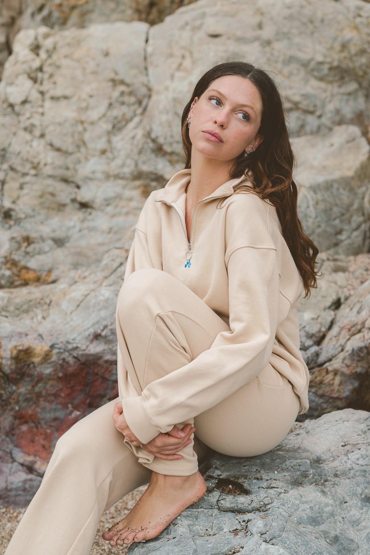 Clay Zip Sweatshirt