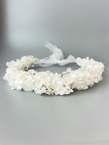 White Communion Flower Crown