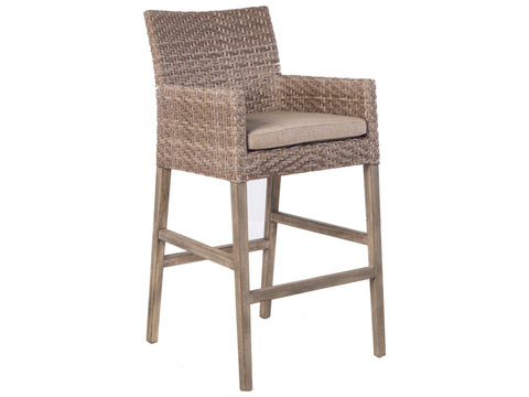 Alfresco Home Cornwall Vintage Wicker Bar Stool