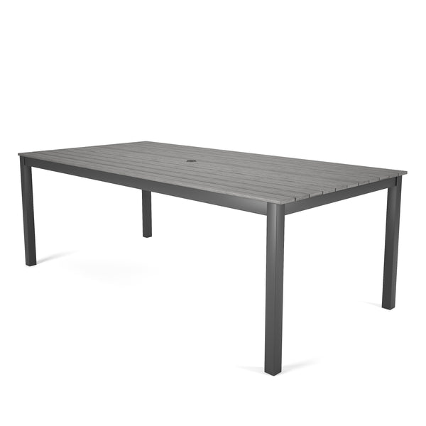 Forever Patio Chalfonte 83″ Rectangle Dining Table with Umbrella Hole by NorthCape International