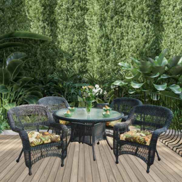 Tortuga Outdoor Portside Resin Wicker Dining Set