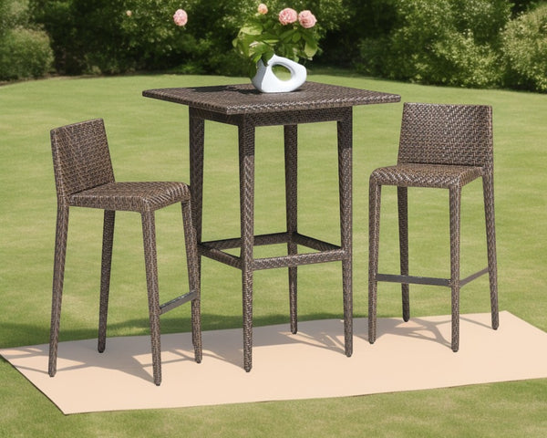 Panama Jack Oasis 3 PC Pub Set on backyard