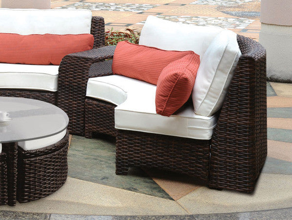 South Sea Outdoor New Java 3-Piece Outdoor Sectional Set w/ Square Corner  in Sandstone CODE