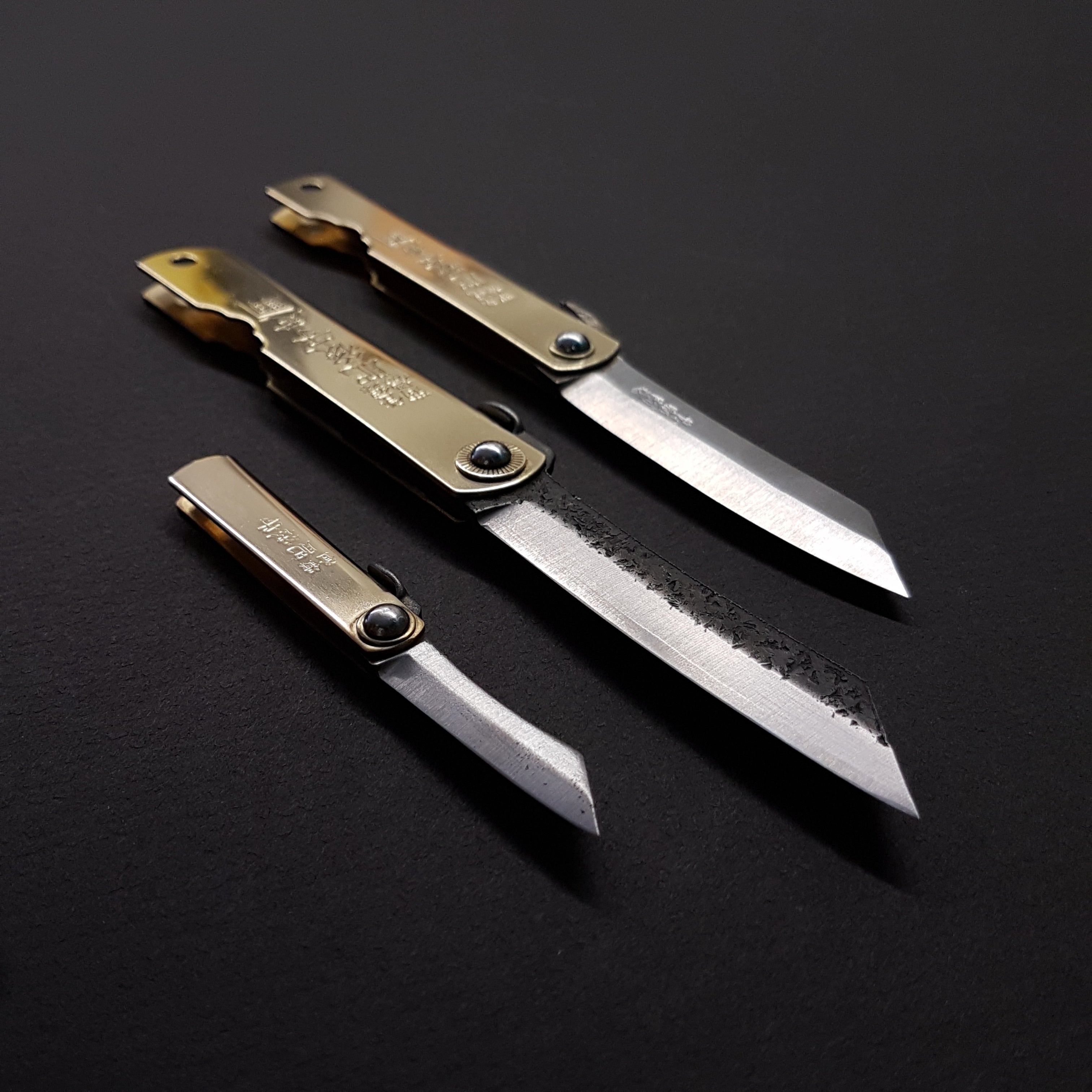 Higonokami Ryubu-Dragon Brass Pocket Knife 90mm