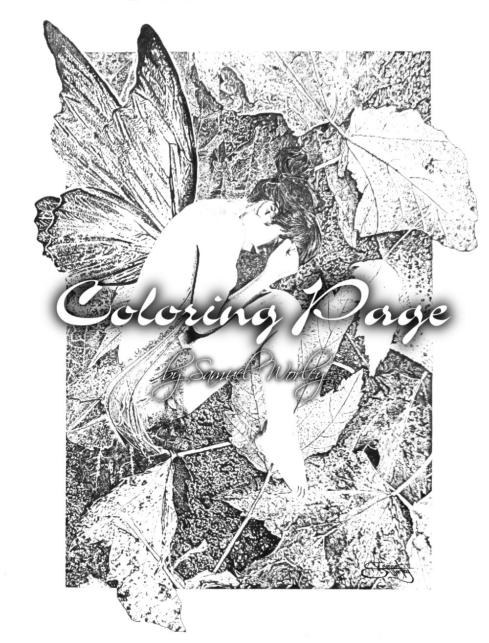 printable coloring pages fairy