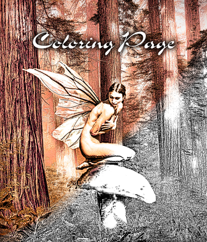 Free Fairy Printable Coloring Page for Download