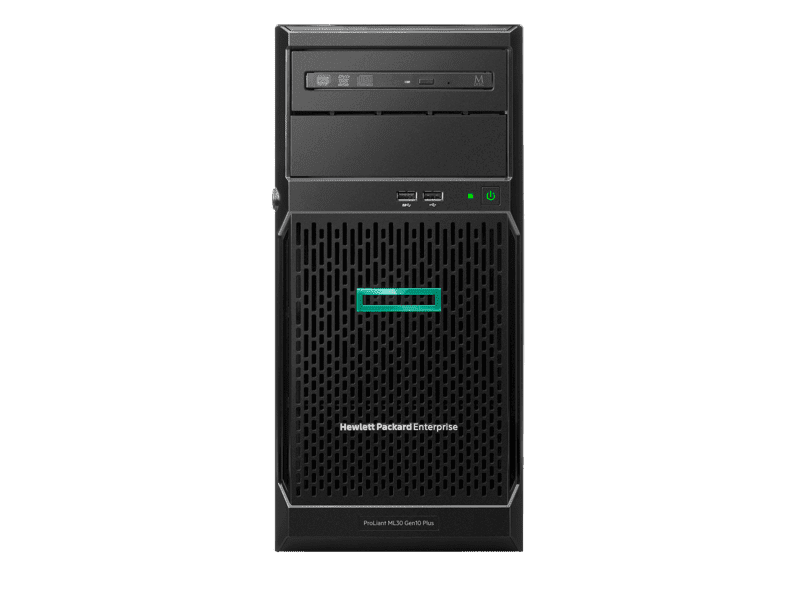 HPE ProLiant MicroServer Gen10 Plus v2 E-2314 4-core VROC 4LFF-NHP 1TB 180W  External PS Server