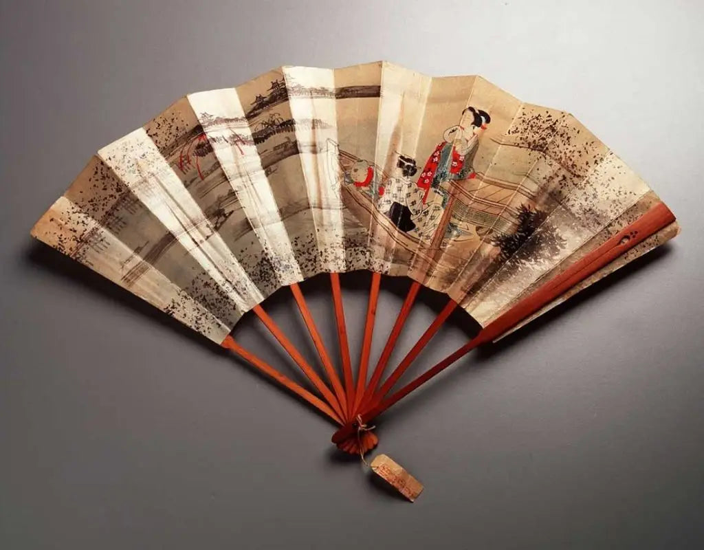 japanischer Klappfächer Sensu aus Bambus