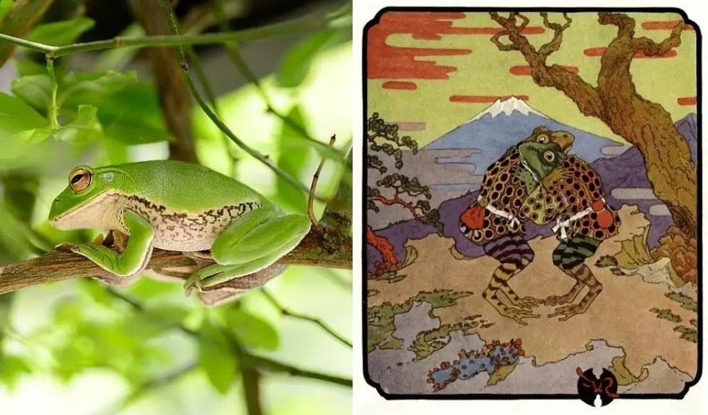 japanisches Symbol Frosch