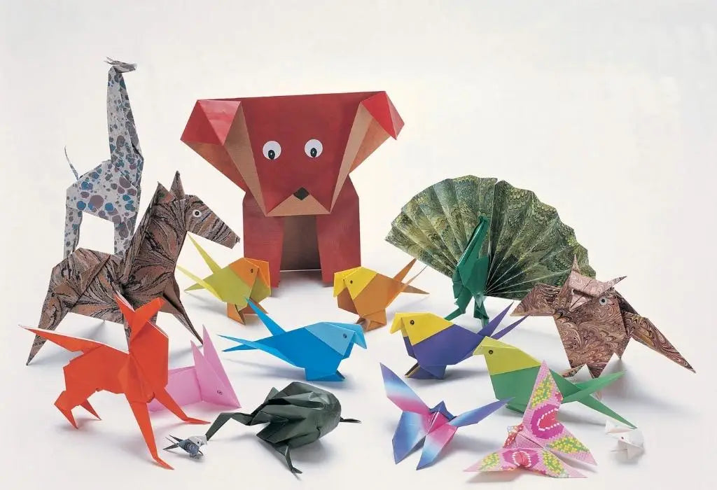 verschiedene Arten von Origami