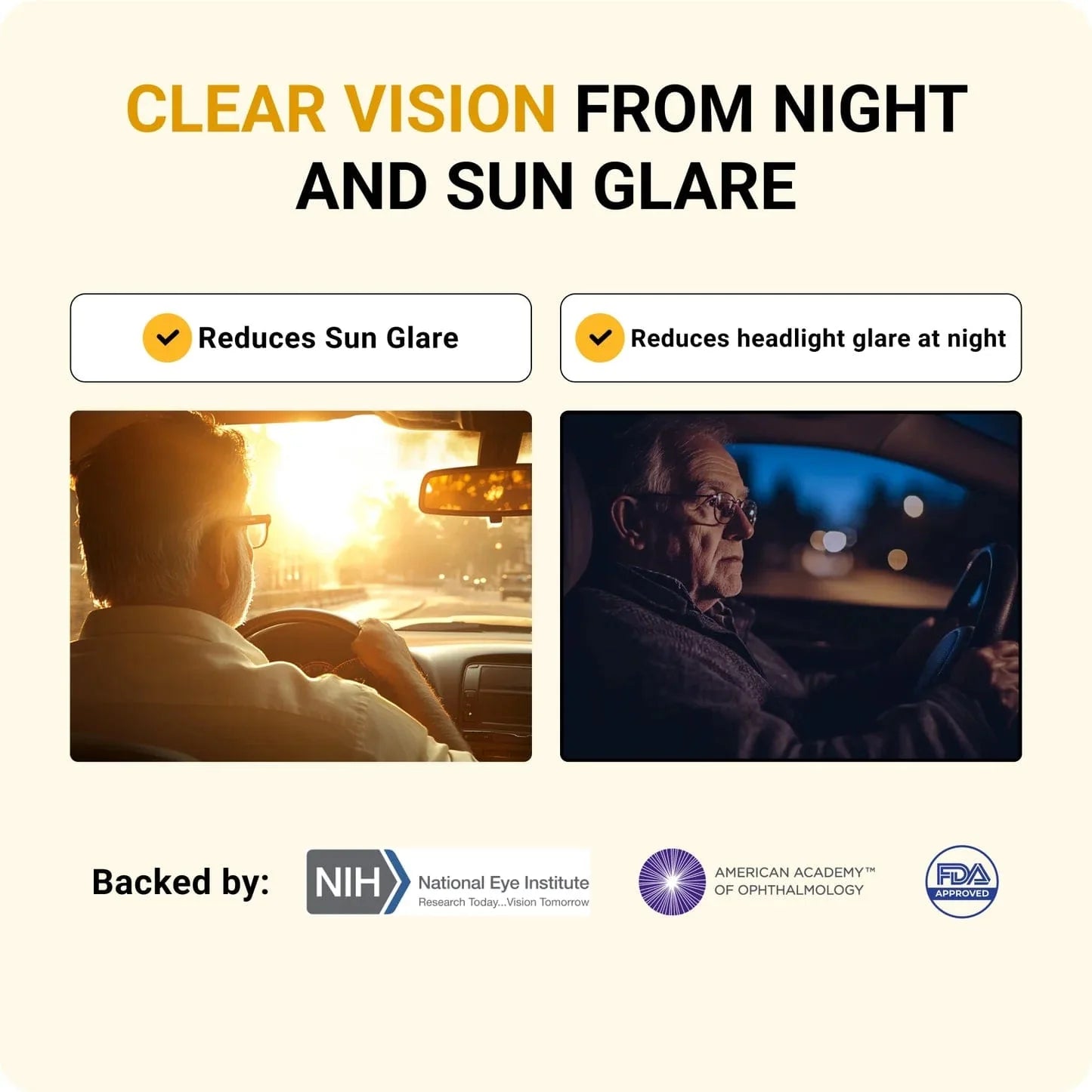 Headlight Glasses - Night Driving Glasses for Glare-Free Vision - Image 8