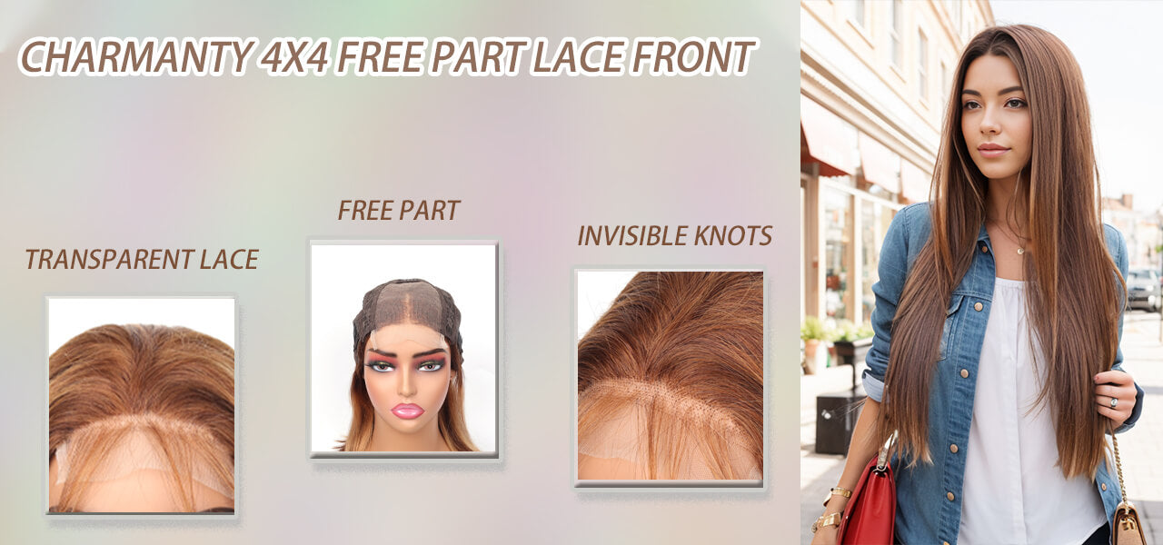 Multiple Hairstyles with 4X4 Free Part Lace