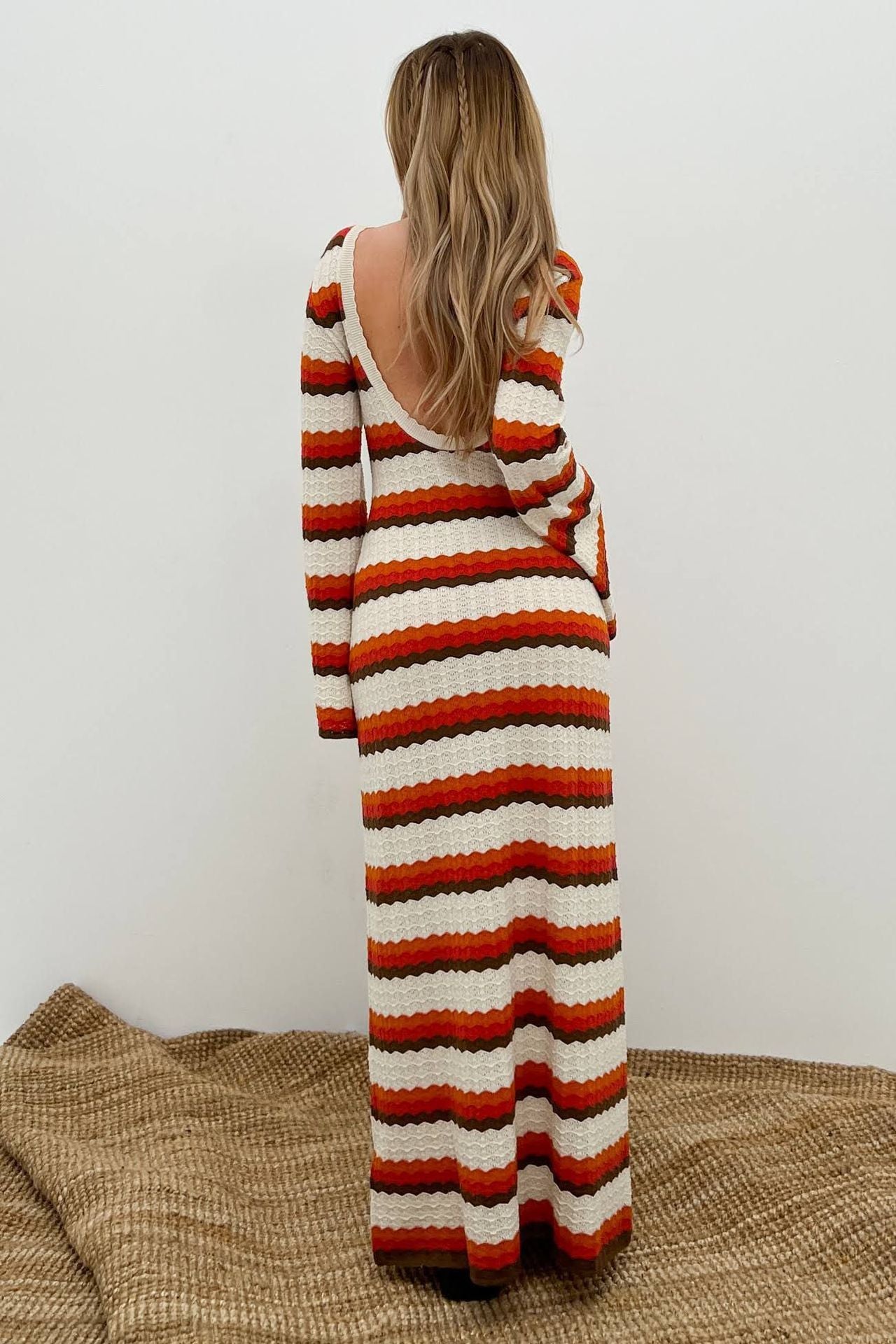 Antonia Rib Flare Maxi Knit Dress - Stylish and flattering dress. – Sunfere