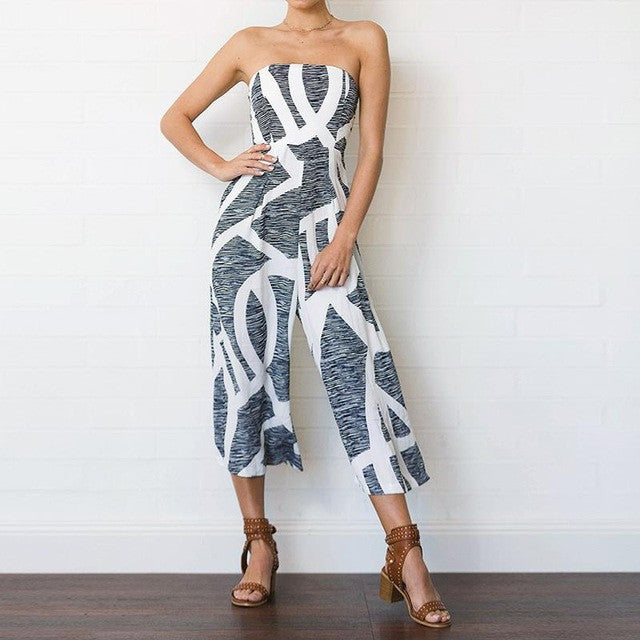 On Second Thought Sleeveless Capri Length Jumpsuit