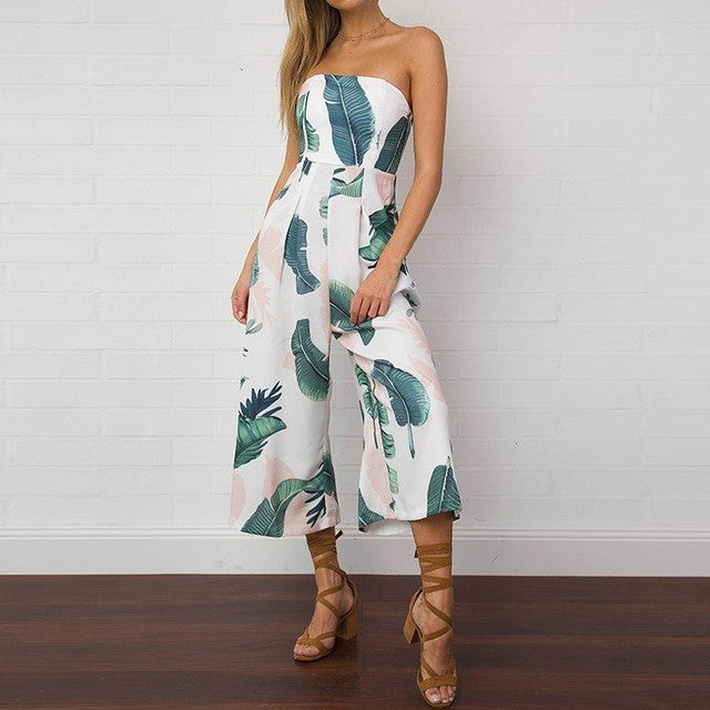 On Second Thought Sleeveless Capri Length Jumpsuit