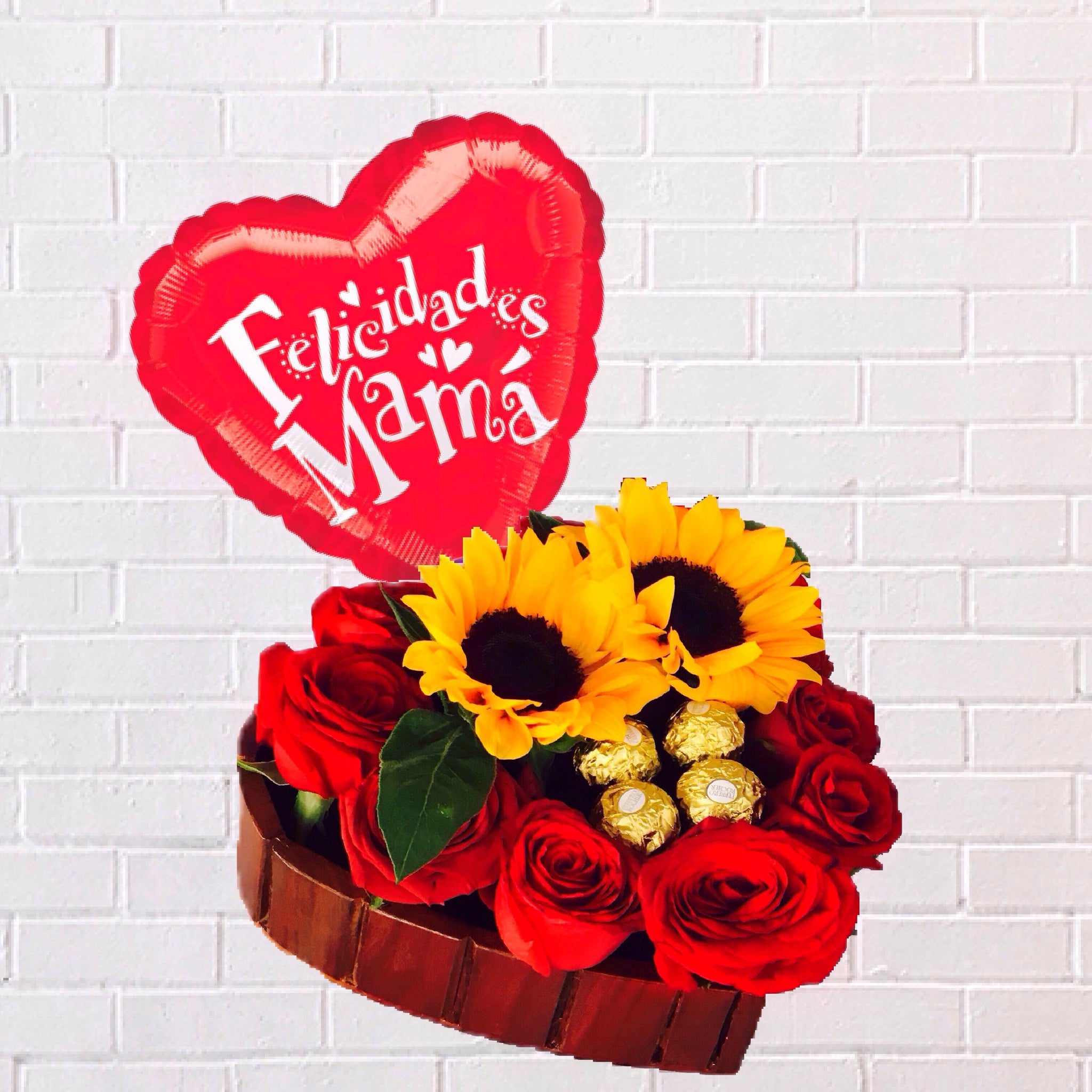 Arreglo floral día de la madre corazón Ecuador – Gift Club