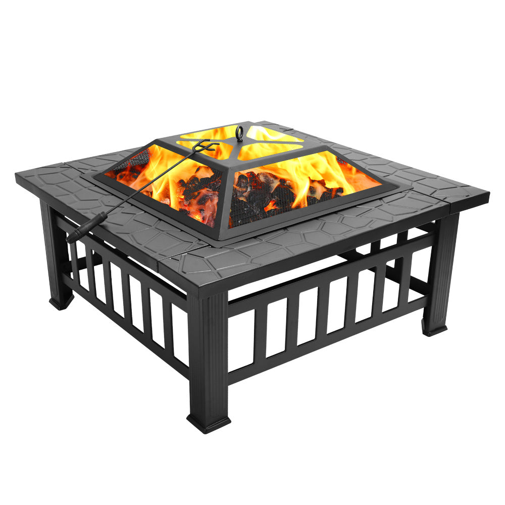 Metal Square Outdoor Camping Firepit