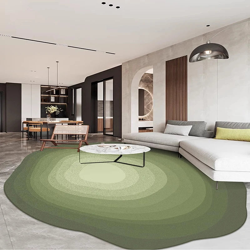 Triogift Modern Simple Carpet Irregular Living Room Decoration Carpets Light Luxury Cloakroom Soft Rug Home Bedroom Bedside Plush Rugs