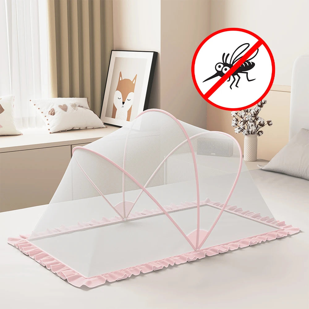 Triogift Children Yurt Crib mosquito net Infant mosquito net Portable Foldable Tent Anti-mosquito bed canopy bedroom